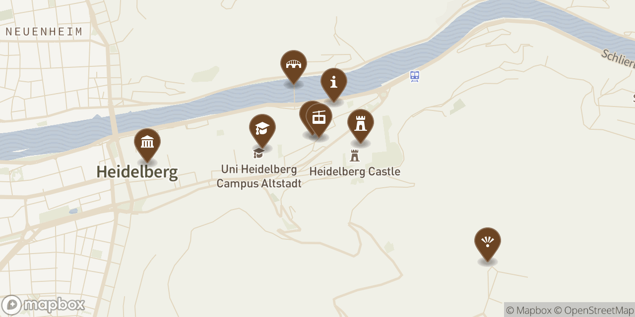 map of Heidelberg