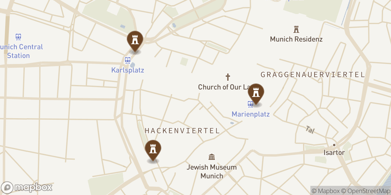 map of Munich Krampuslauf