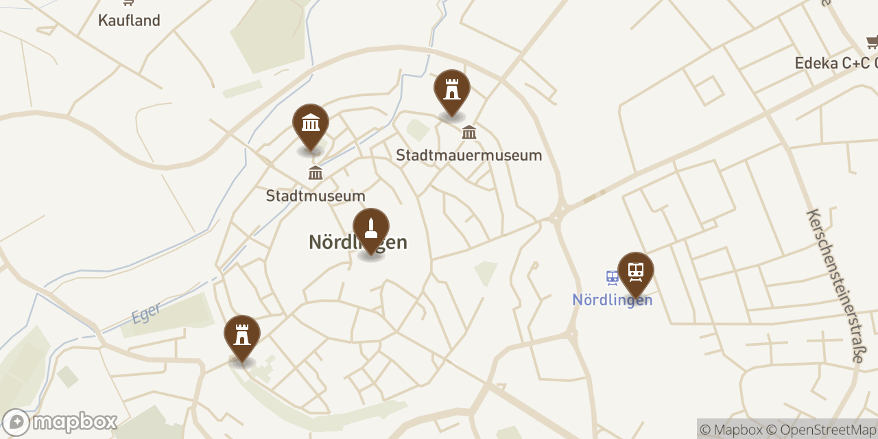 map of Nördlingen
