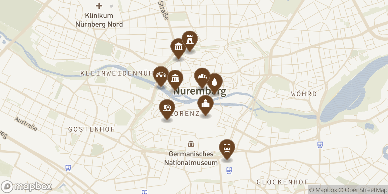 map of Nuremberg