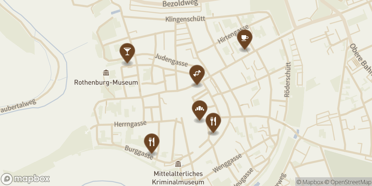 map of Rothenburg ob der Tauber