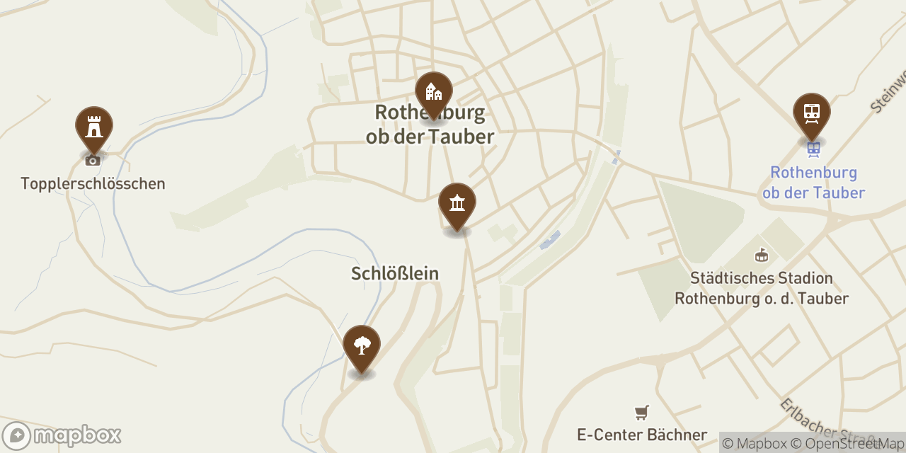 map of Rothenburg ob der Tauber