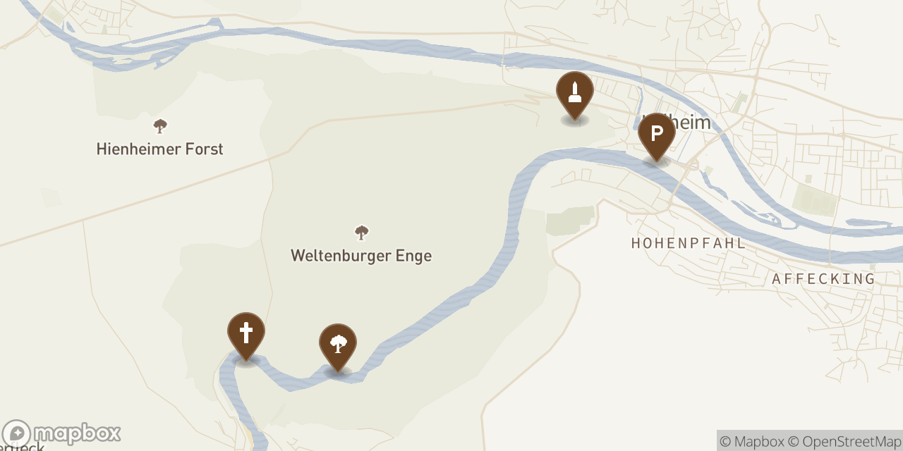 map of Weltenburg